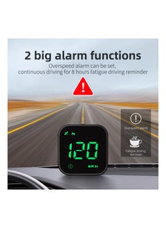 SYOSI G4S Digital GPS Speedometer, New HUD Car Head Up Display with Digital Speed in MPH KPH, Universal Fatigue Driving Reminder, Overspeed Alarm Trip Meter, for All Vehicle (Green)  - Image 3