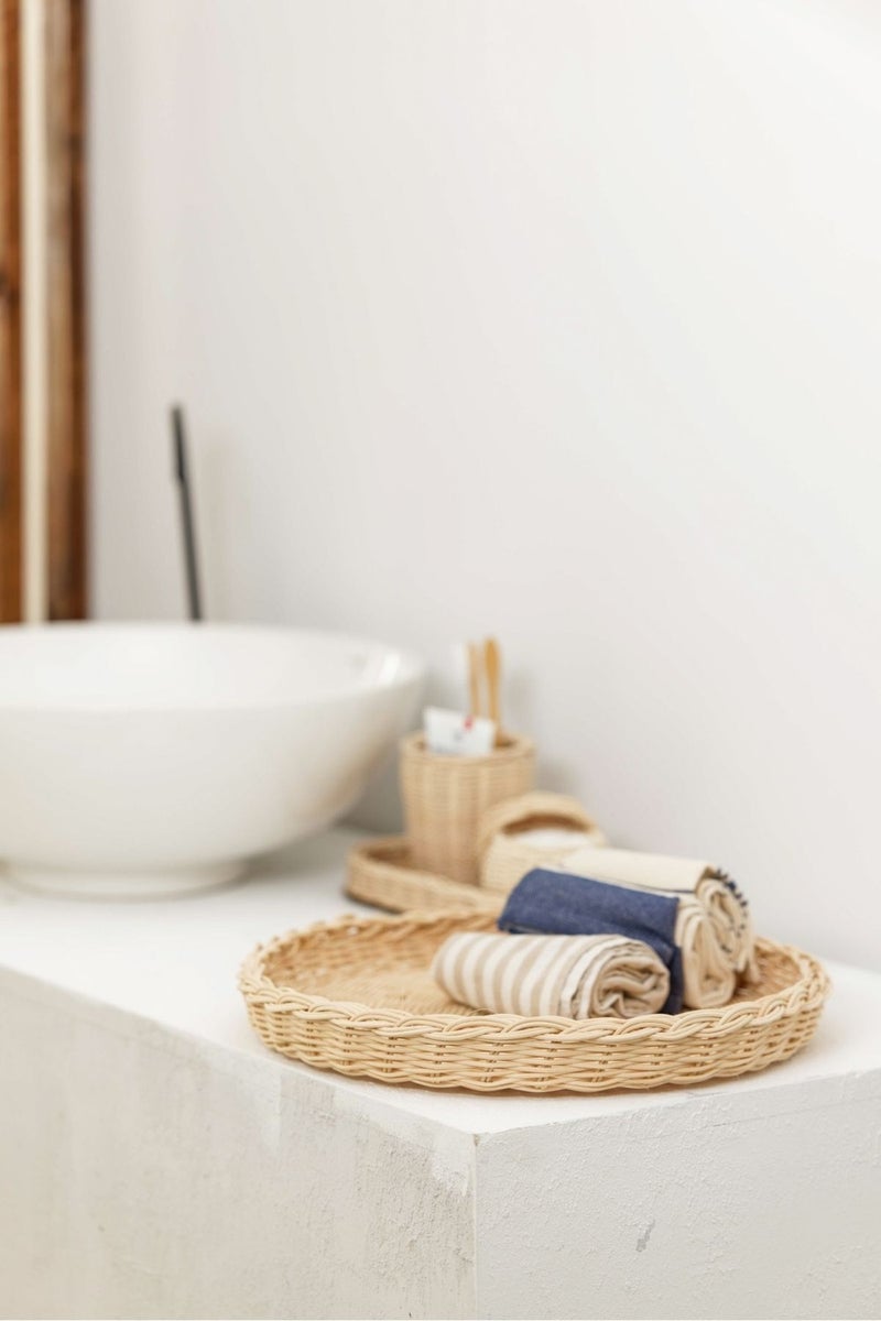 Maison Avf Rattan Round Organizer - Image 1