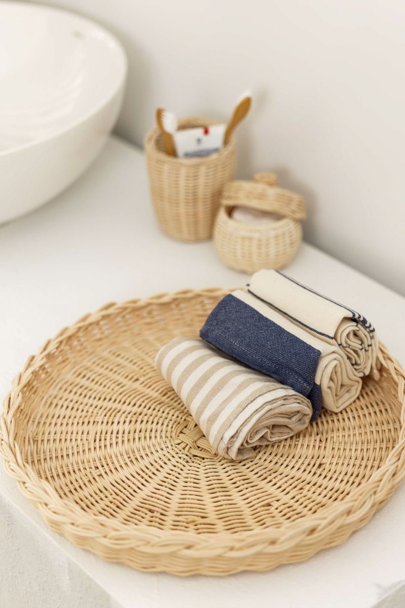 Maison Avf Rattan Round Organizer - Image 2
