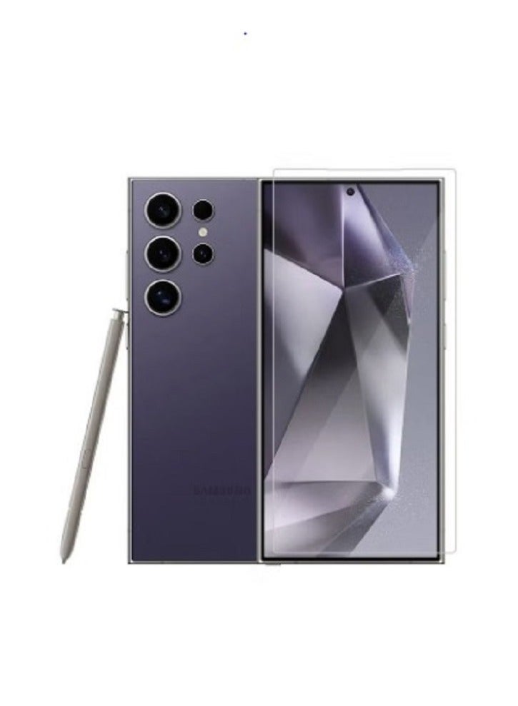 توكين واقي شاشة من الزجاج المقوى بتغطية كاملة من الغراء السائل بالأشعة فوق البنفسجية لهاتف Samsung Galaxy S24 Plus - شفاف - Image 3