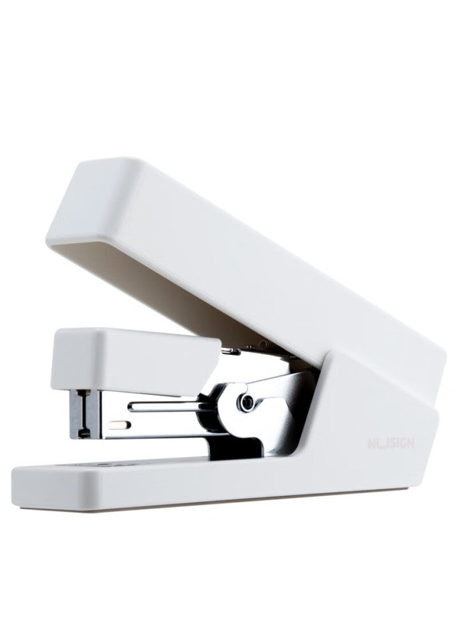 Nusign Low-force Stapler, Patented Easy-press Design, German Creative Desktop Stapler, Office Supplies, 12# Staples, Ivory White Ns081 - Image 2