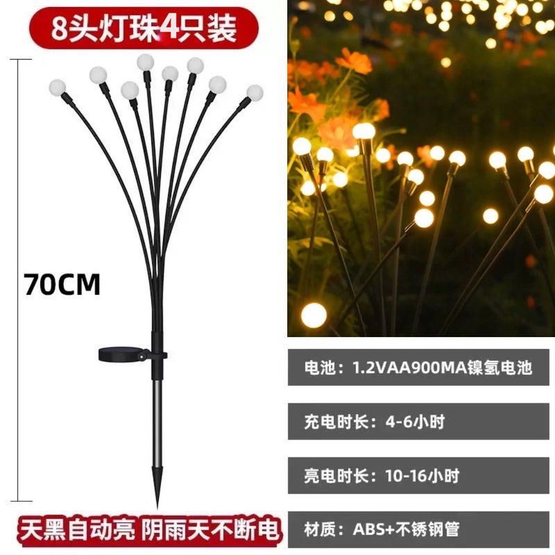 Solar-Powered Garden Lights - Waterproof Outdoor Decorative Lamp for Lawn, Patio, and Yard