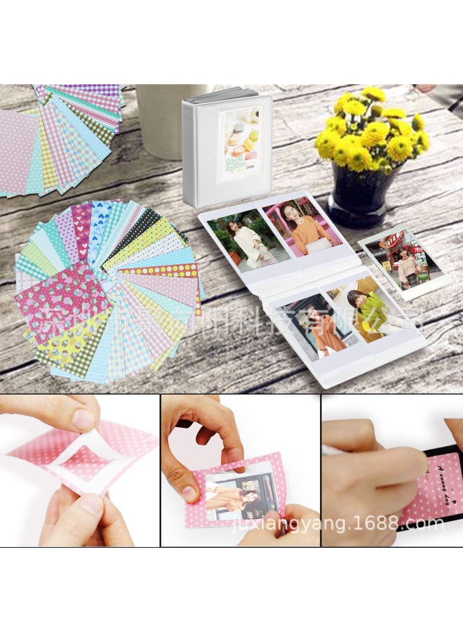 Generic PALLOVER CAMERA Instax Mini 11 ACCESSORIES SET 13-in -1 Album Photo Frame Sticker Filter Shoulder Strap-Color:Sakura Powder  - Image 3