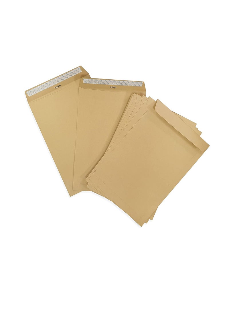 Maxi Maxi Brown Envelopes 110Gsm 10" X 7" inches Peel And Seal 50Pcs Pack  - Image 2
