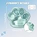 Chicooan Large Cat Paw Taba Squishy Squeeze Toys 5inch Green Cute Fufu Squishy Sensory Stress Relief Fidget Toys for Party Favors Sensory Anxiety Toys for Adults Transparent Green - Image 4