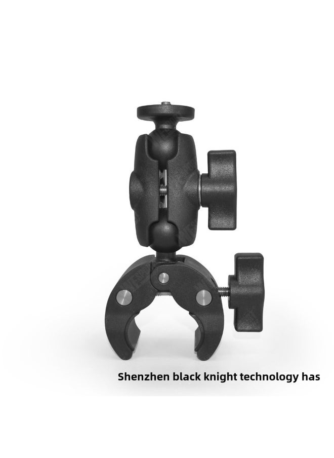 Generic Staring Bracket 25mm Ball Head Motorcycle Outdoor Riding Car Suction Cup Fixed Bracket Shooting Mobile Phone Bracket-Color:Extended Handlebar Clip  - Image 3