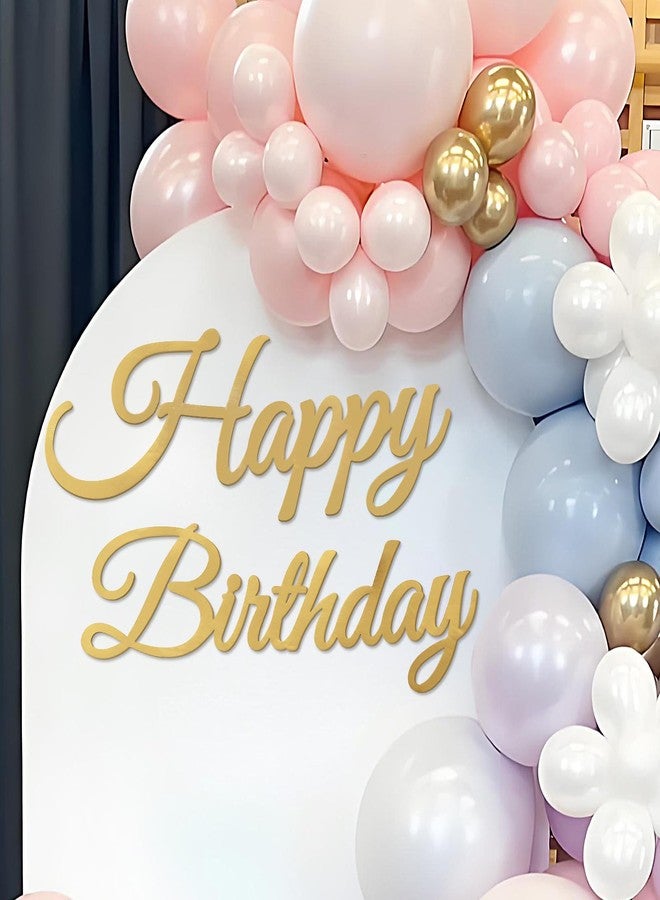 لافتة عيد ميلاد سعيد من ماسترون للخلفية - ملصقات ذهبية لحفلات عيد الميلاد "عيد ميلاد سعيد" لتزيين جدران أقواس البالونات وخلفيات الصور - Image 1