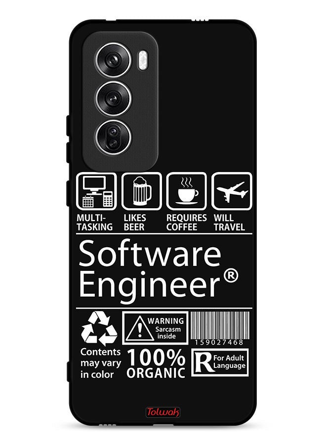Tolwak Oppo Reno12 5G Protective Case Cover Software Engineer Sticker - Image 1