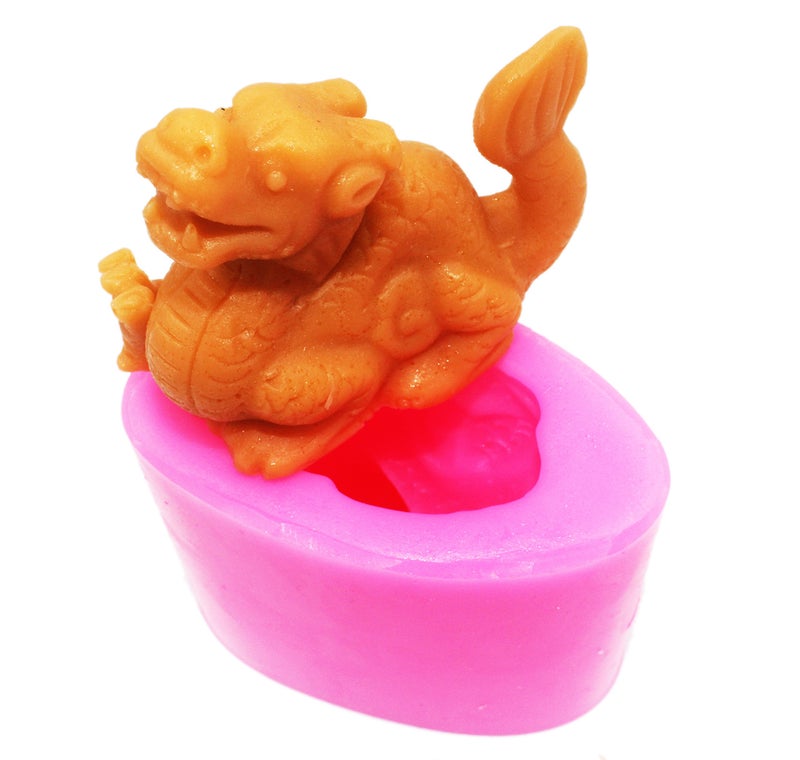 Fish Lotus Silicone Soap Mold for Soap Candle Chocolate Candy Silicone Molds for Soaps Bombs Baking Fondant Dragon