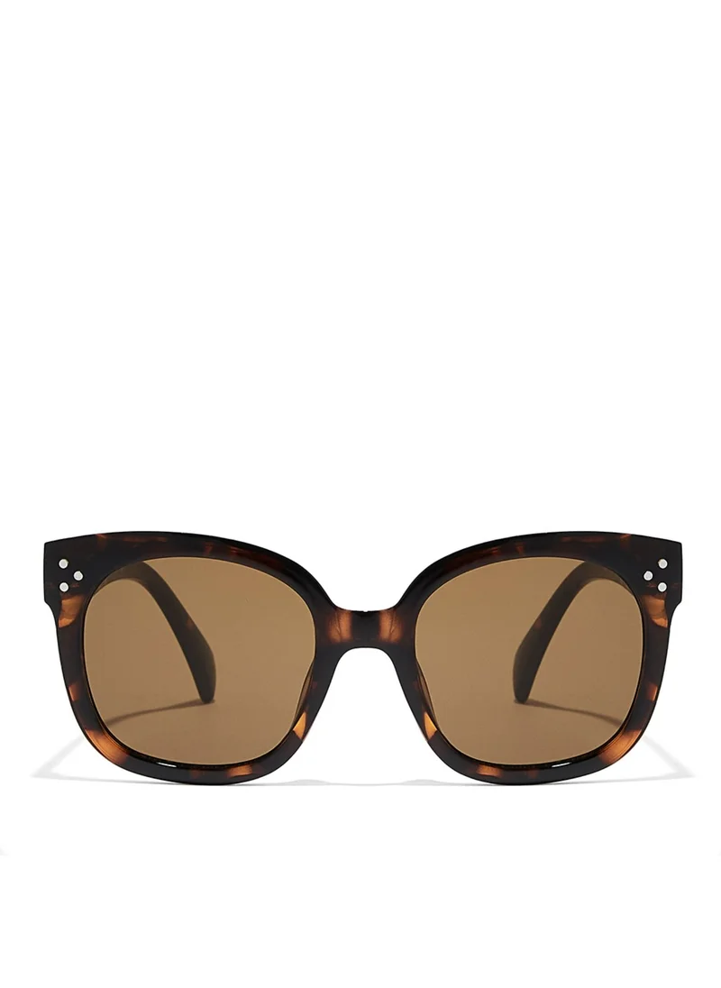 Blackout VEXI Women Tortoise Sunglasses - Frame Material: Thermoplastic Rubber (TR90)- Frame Color: Tortoise-Lens Color: Brown  - Full Rim