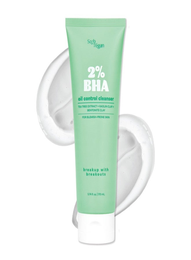 SoloVegan BHA Gel Cleanser | Lightweight, Vegan Korean Skincare for Oily, Acne-Prone Skin (Cleansing Gel, 5.74 fl.oz) - Image 1