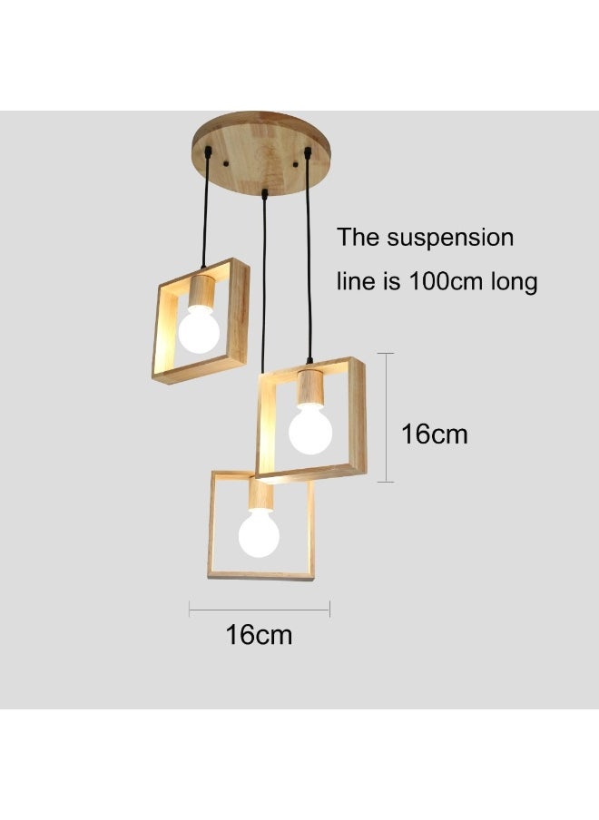 Hummer Wooden tripod hanger E27*3L  - Image 2