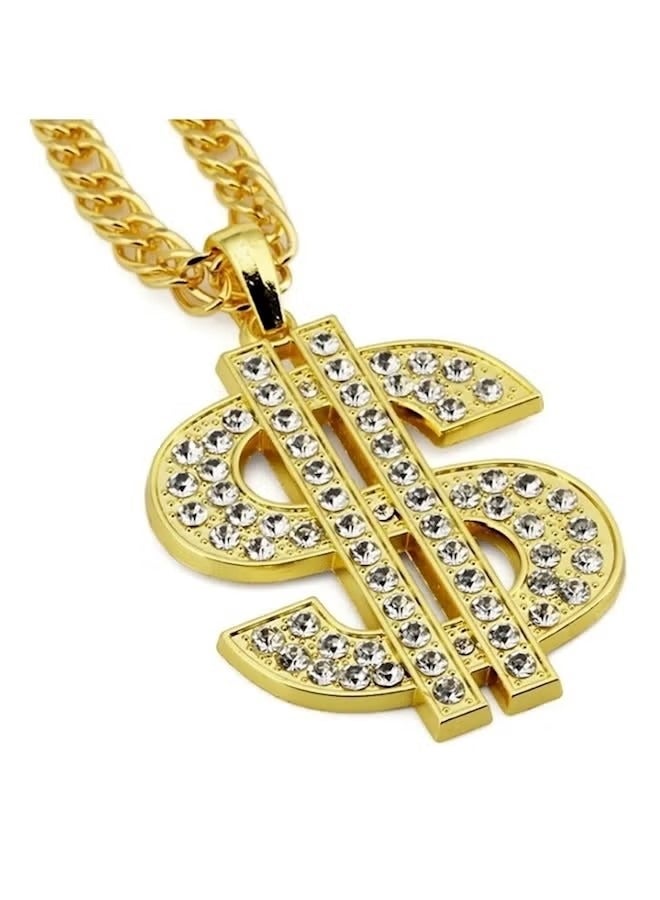 Dollar Sign Pendant Necklace - Image 1