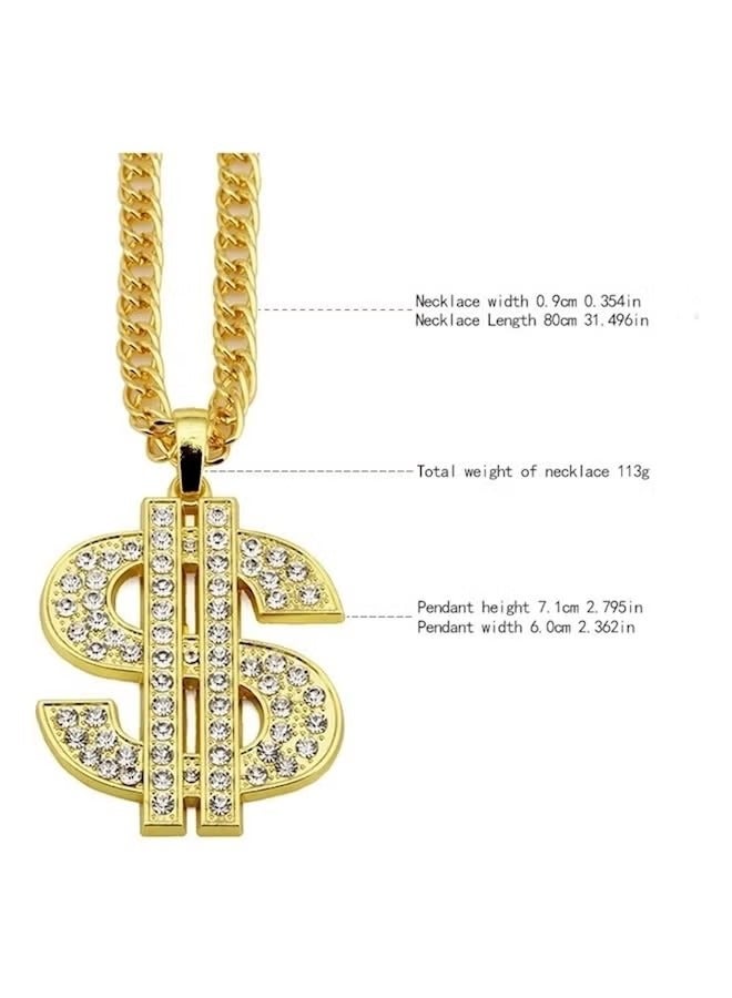 Dollar Sign Pendant Necklace - Image 4