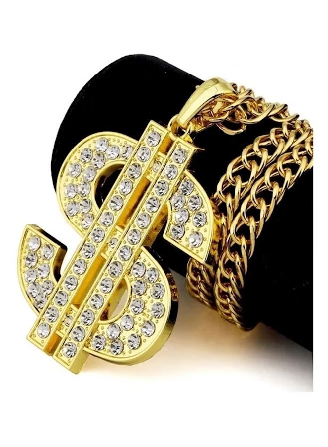 Dollar Sign Pendant Necklace - Image 2