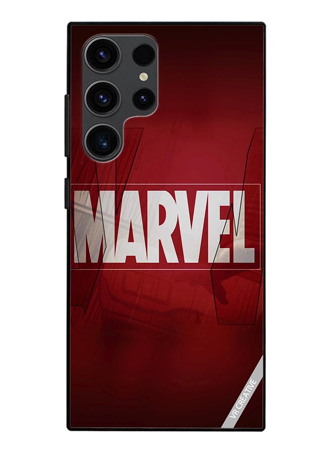 VR CREATIVE Protective Case Cover For Samsung Galaxy S24 Ultra Marvel Logo Design Multicolour - Image 1