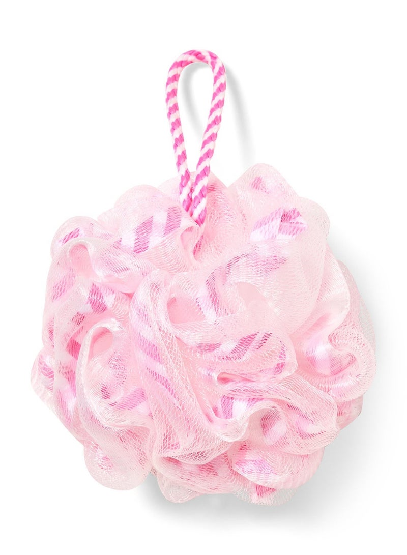 Bath & Body Works Pink Gingham Loofah Bath Sponge 