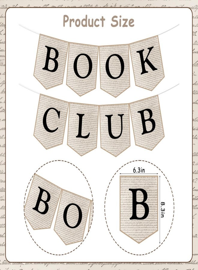 Funmemoir Vintage Book Themed Party Decorations - Book Club Banner, Book Reading Library Newspaper Baby Shower Birthday Party Decor for Book Lover School Classroom Home Party Supplies - Image 5