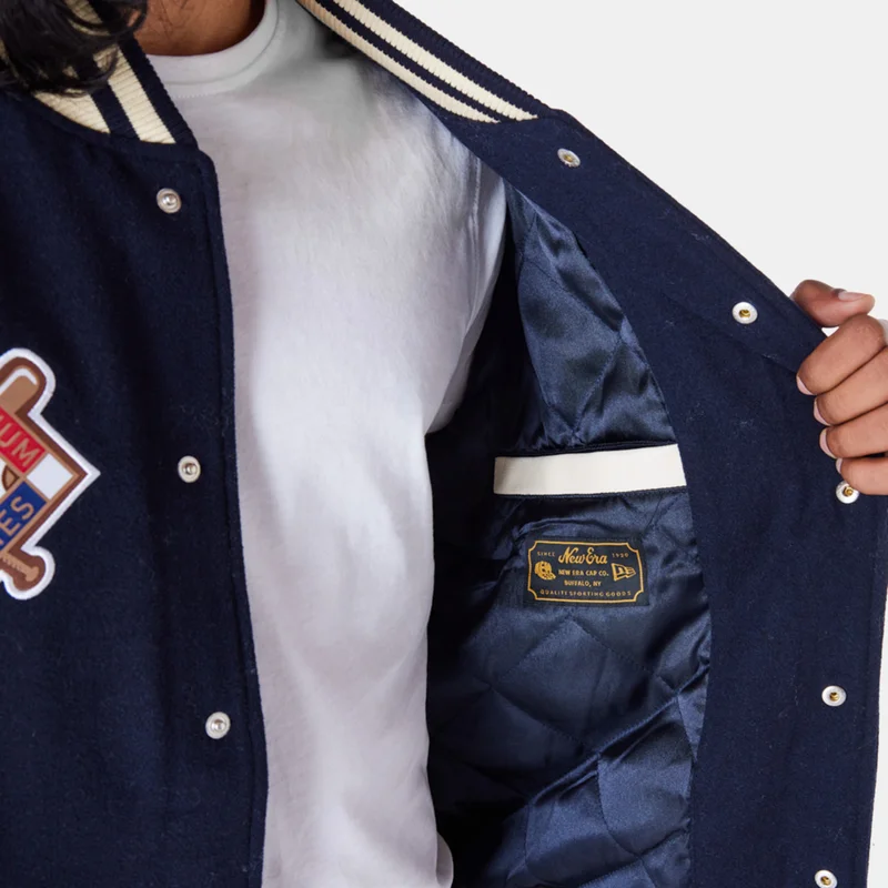 New Era Blue Men's MLB New York Yankees Patch Varsity Jacket for Men | Best Price UAE