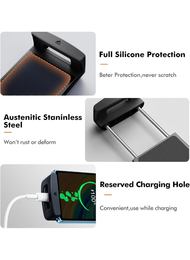 حامل هاتف وجهاز لوحي للسيارة قابل للدوران 360 درجة متوافق مع Samsung Galaxy Z Fold والأجهزة من 4 إلى 12.9 بوصة مع دعم الأغطية السميكة وتثبيت على فتحة التكييف - Image 3