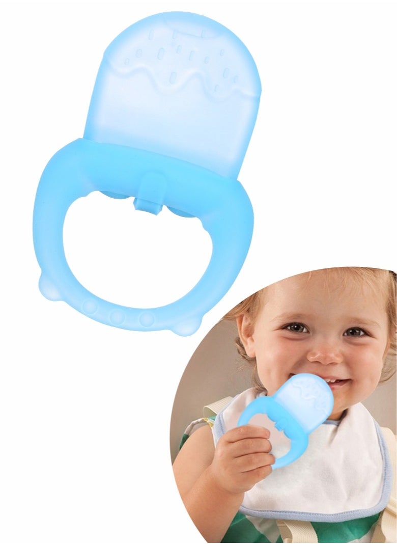 HieerBus Baby Teething Toy,Teething Relief ,Water Injected Teethers, Safe & Easy to Hold BPA Free Silicone Baby Teether for Babies 3M+ Blue 