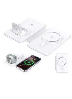 Beauenty Wireless Charger for iPhone 16-3 in 1 Charging Station for Apple Devices, Travel Magnetic Charger pad for iPhone 15 14 13 12 pro max  AirPods 4/3/Pro  Apple Watch  - Image 1