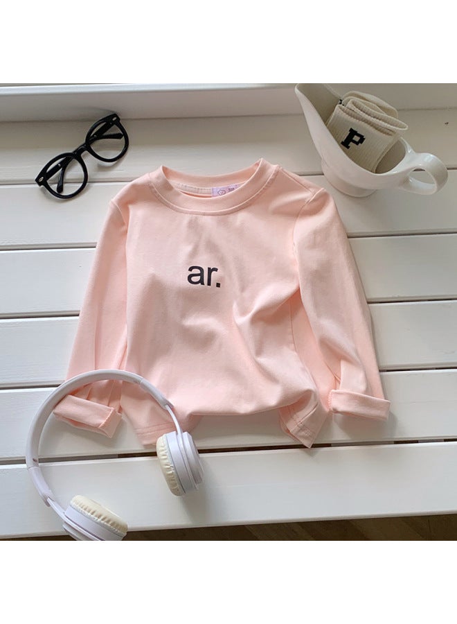 Cotton Kidsren's T-shirt Long-sleeved Autum Thin Cartoon Tops For Boys And Girls Baby Bottoming Shirts Spring And Autum Kidsren's Clothing