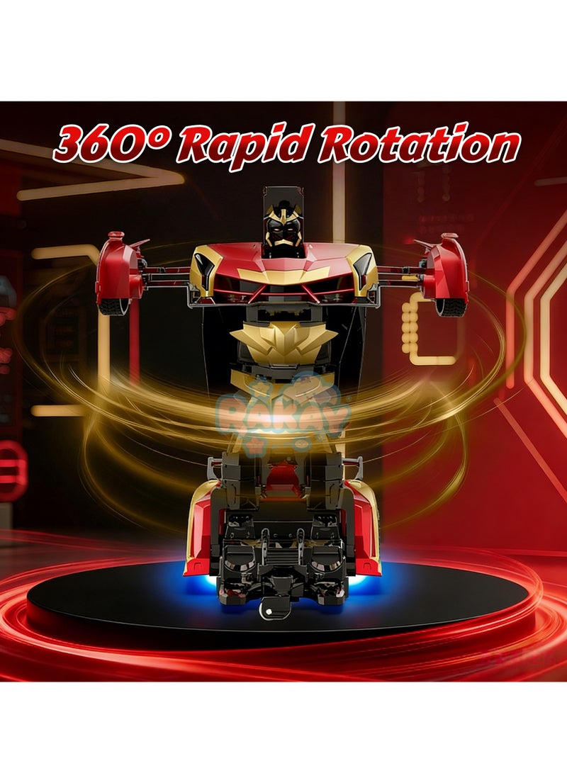RAKAY 2 in 1 Transform RC Car Toys for Boys,2.4GHz Remote Control Robot Car Toys,Transform Robot Toy 360°Speed Drifting One-click,Gift for Kids Ages 3-12 - Image 5