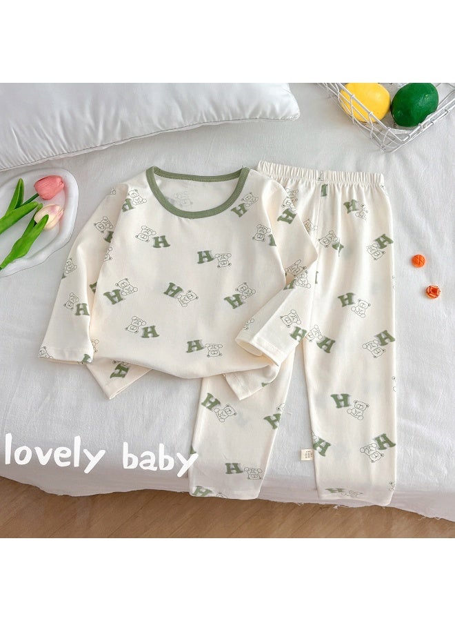 Cotton Kids Long Johns Set  Baby Underwears Warm Children Tops and Pants Girl Pajamas Boys Clothing Sets - Image 1
