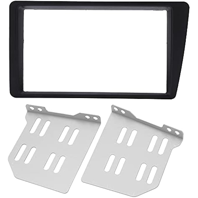 ريحني طقم لوحة القيادة ستيريو سيارة مزدوجة الدين مع إطار راديو وحواف مع حوامل 2001-2005 جهة اليسار - Image 3