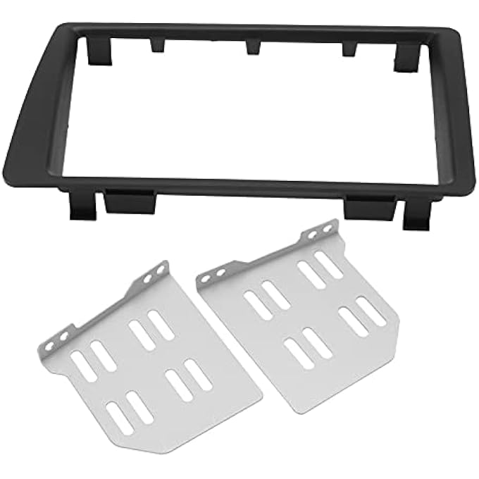 ريحني طقم لوحة القيادة ستيريو سيارة مزدوجة الدين مع إطار راديو وحواف مع حوامل 2001-2005 جهة اليسار - Image 5