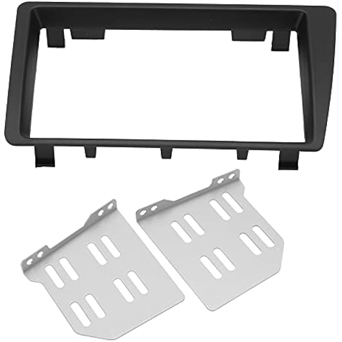 ريحني طقم لوحة القيادة ستيريو سيارة مزدوجة الدين مع إطار راديو وحواف مع حوامل 2001-2005 جهة اليسار - Image 4