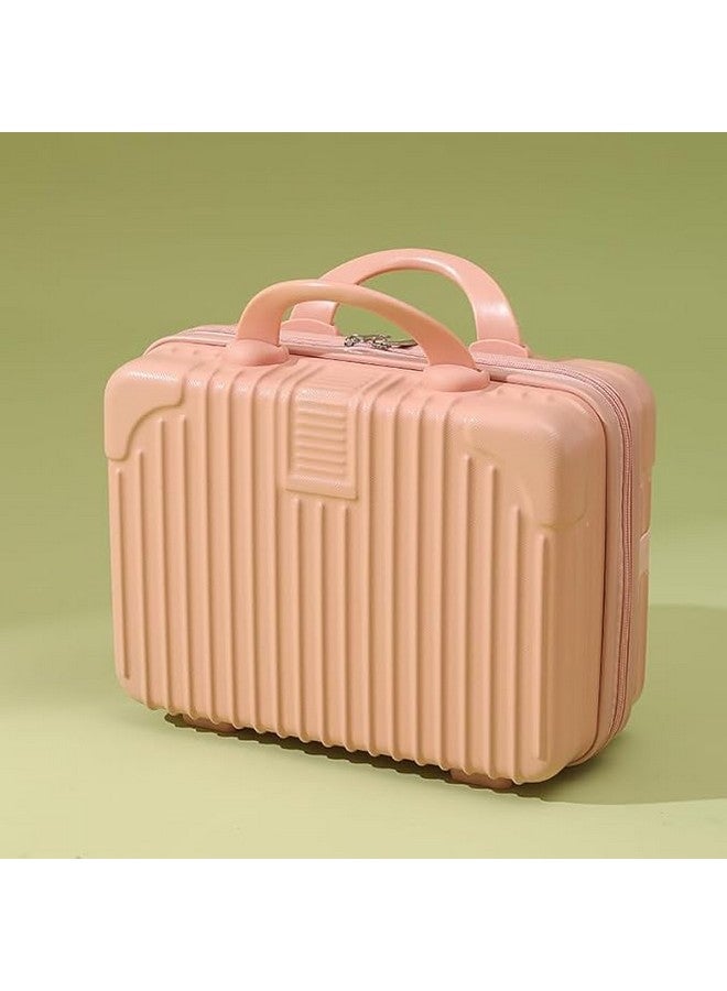 ShreeVoke Portable Makeup Travel Case Hand Luggage, Mini ABS Carrying Makeup Case Suitcase with Elastic Band, Hard Shell Cosmetic Case for Travel Vanity Box - Image 2