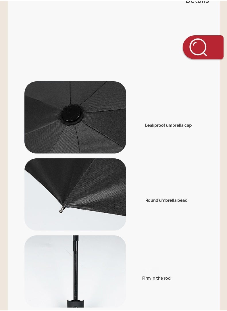 BMW - 4S BMW Auto Business Automatic Tri-fold Umbrella One-click Opening and Folding Gift Umbrella - Image 1