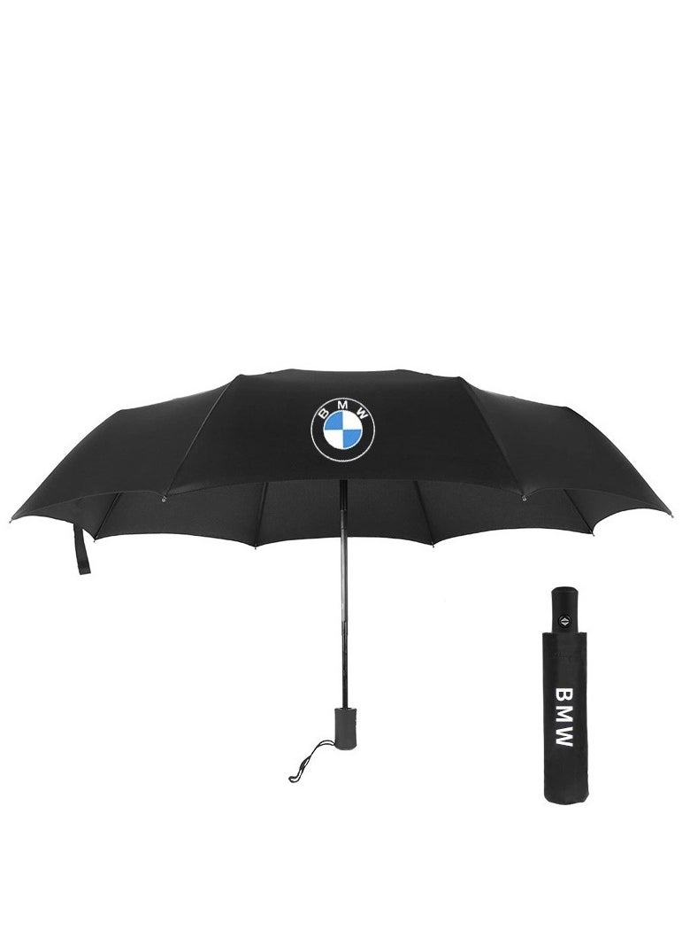 BMW - 4S BMW Auto Business Automatic Tri-fold Umbrella One-click Opening and Folding Gift Umbrella - Image 1