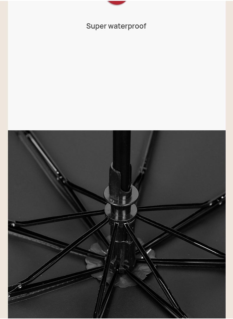 BMW - 4S BMW Auto Business Automatic Tri-fold Umbrella One-click Opening and Folding Gift Umbrella - Image 1