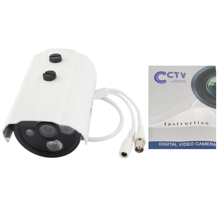 CMOS 420TVL 6mm Lens Metal Material Array LED Color Infrared Camera with 3 LED, IR Distance: 20m - Image 4