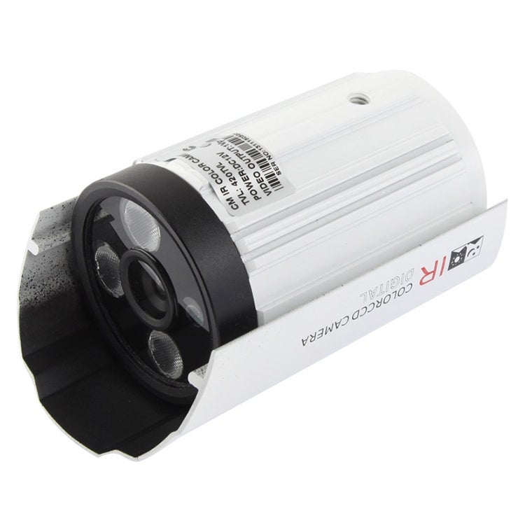 CMOS 420TVL 6mm Lens Metal Material Array LED Color Infrared Camera with 3 LED, IR Distance: 20m - Image 2