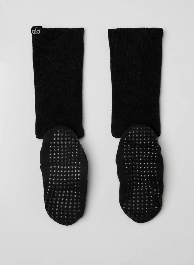 alo yoga classic yoga socks cross-back non-slip socks Pilates floor socks - Image 4