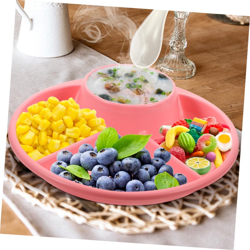 Divided Portion Control Plate For Healthy Eating Diet Meal Tray - Image 3