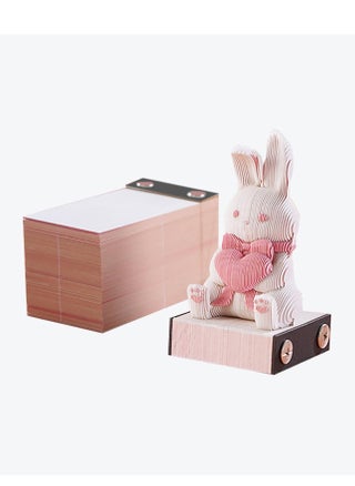 3D Rabbit Memo Pad, 3D Sticky Notes, 160 Page Engraving 3D Notepad, DIY Notepad, Pink Bunny 3D Notepad, Paper Carving Technology, for Offices, Study Rooms, Desktop Decorations, Valentine's Day - pzsku/ZEFC580117349F659572EZ/45/_/1706754378/e15ee1f9-01ac-4309-8329-0b4914a885f4