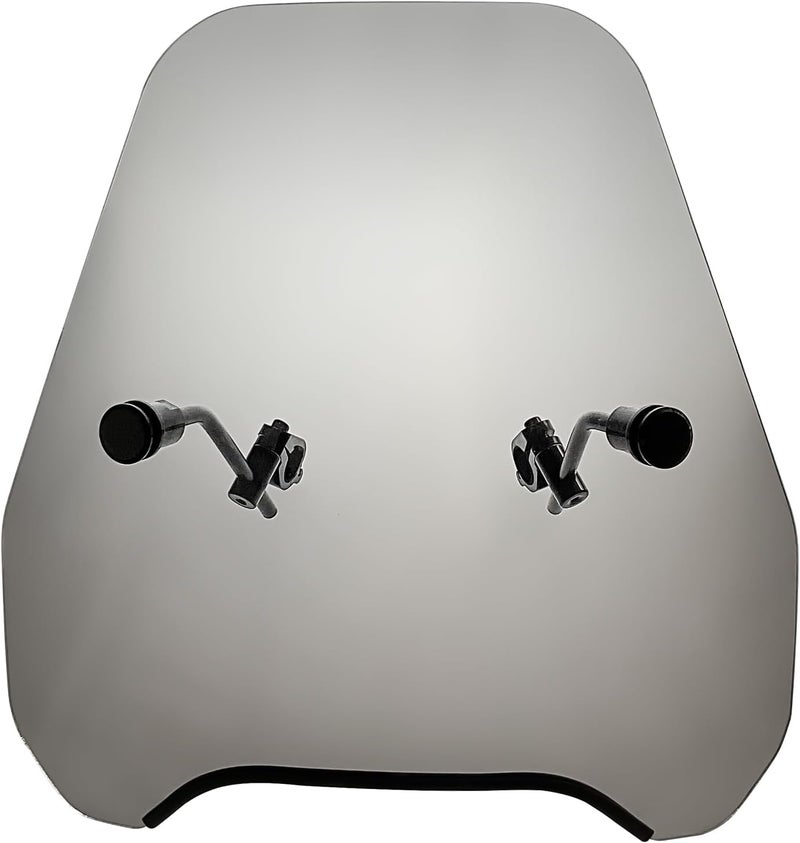 FATECIM 15" Smoke Motorcycle Windscreen Windshield - Universal Fit for Various Motorcycles - Image 1