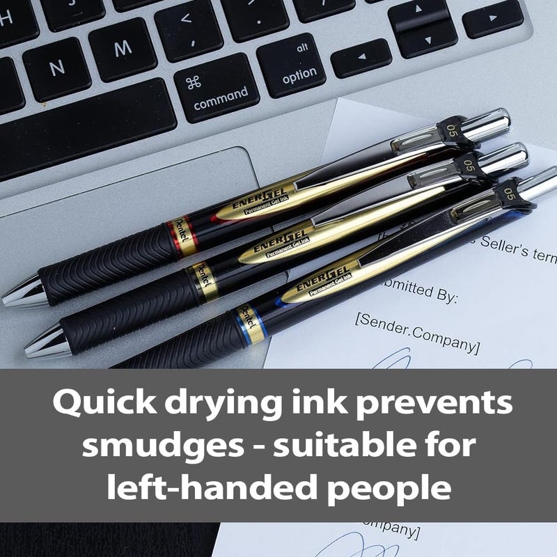 بنتل أقلام جل حبر دائمة من بنتل إنرجيل - 0.5 مم، أسود - Image 5