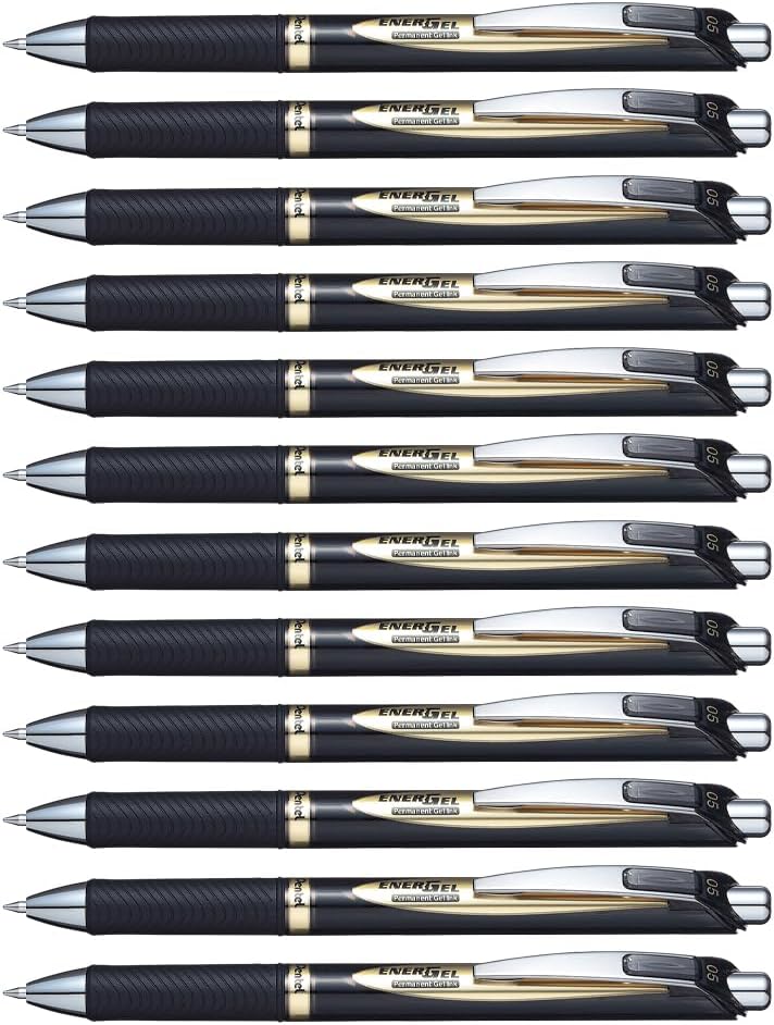 بنتل أقلام جل حبر دائمة من بنتل إنرجيل - 0.5 مم، أسود - Image 1