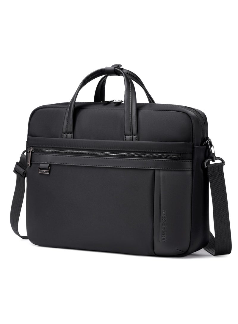 ARCTIC HUNTER Office Laptop Bag Water Resistant Anti-theft Messenger Bag 16.5 inch with Adjustable shoulder strap Cross Body Bag for Men and Women, GWB00849 - Black - Image 1