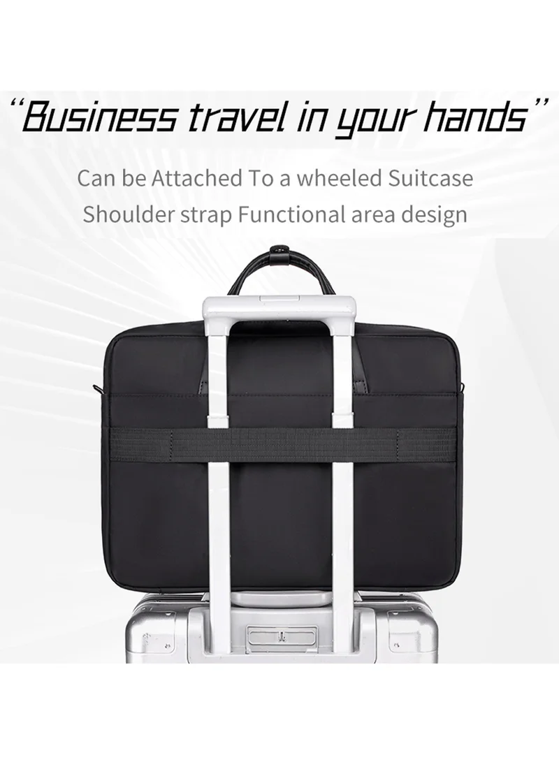 ARCTIC HUNTER Black Office Laptop Bag Water Resistant Anti-theft Messenger Bag 16.5 inch with Adjustable shoulder strap Cross Body Bag for Men and Women, GWB00849 - Black  | Best Price UAE