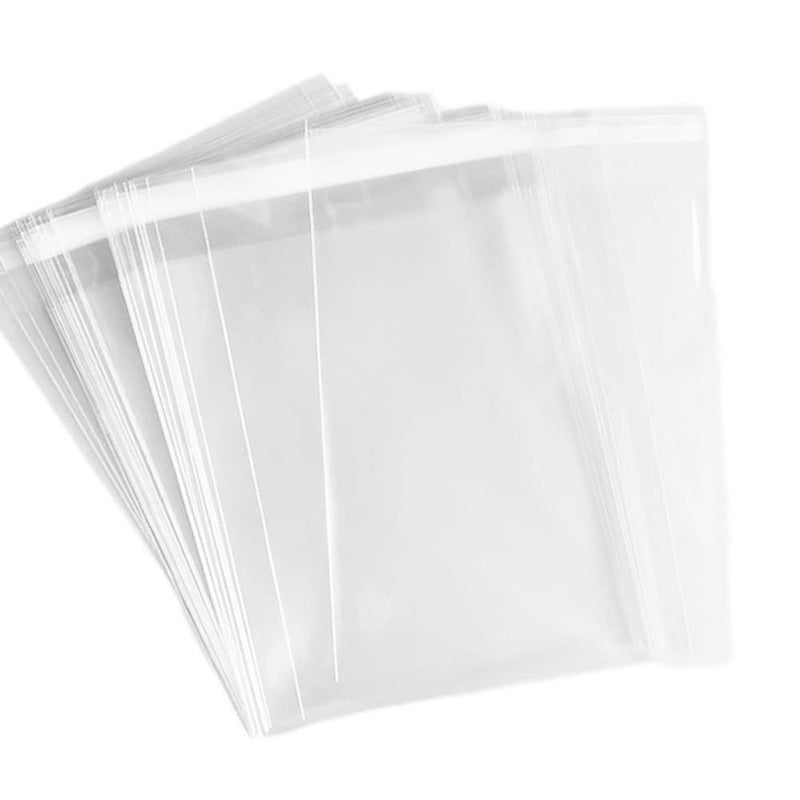Delatanus 200Pcs 4-5/8'' X 5-3/4'' Resealable Cello Cellophane Bags - Fits A2 Card w/Envelope Photos Jewelry Candy Treats Cookie Clear Sleeves (200 Count) - Image 5