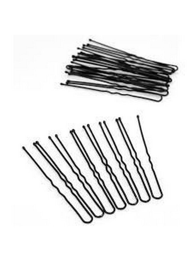 FOK Set Of 50 Pcs (7 Cm) Curved U Shape For Bun Juda Bobby Hairpin Clips Barrette Styling Tools Accessories For Girls & Women Black - Image 5