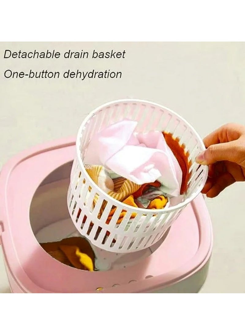 Huitich Portable Foldable Washing Machine 8L Pink - Image 3
