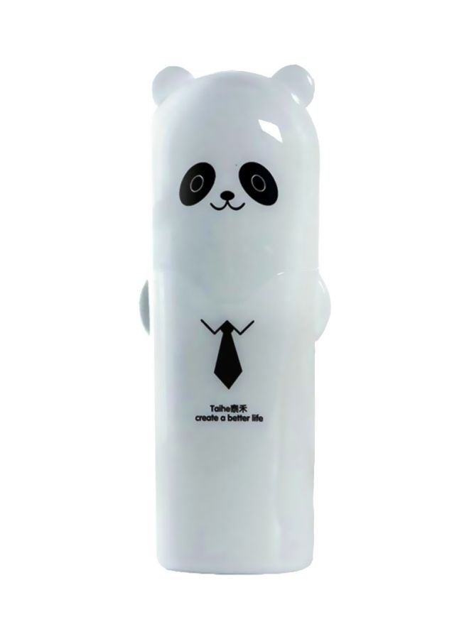 NIBEMINENT Cartoon Travel Cover Washing Cup Receiving Box White/Black 21x6.2x4cm